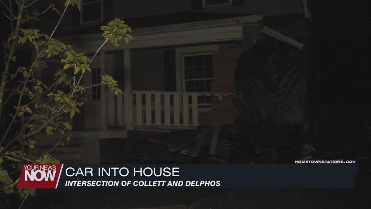 Police chase ends with car crashing into Lima home